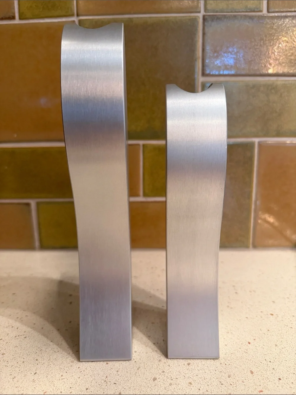 Vintage Nambé Ice Soulmates Candlesticks